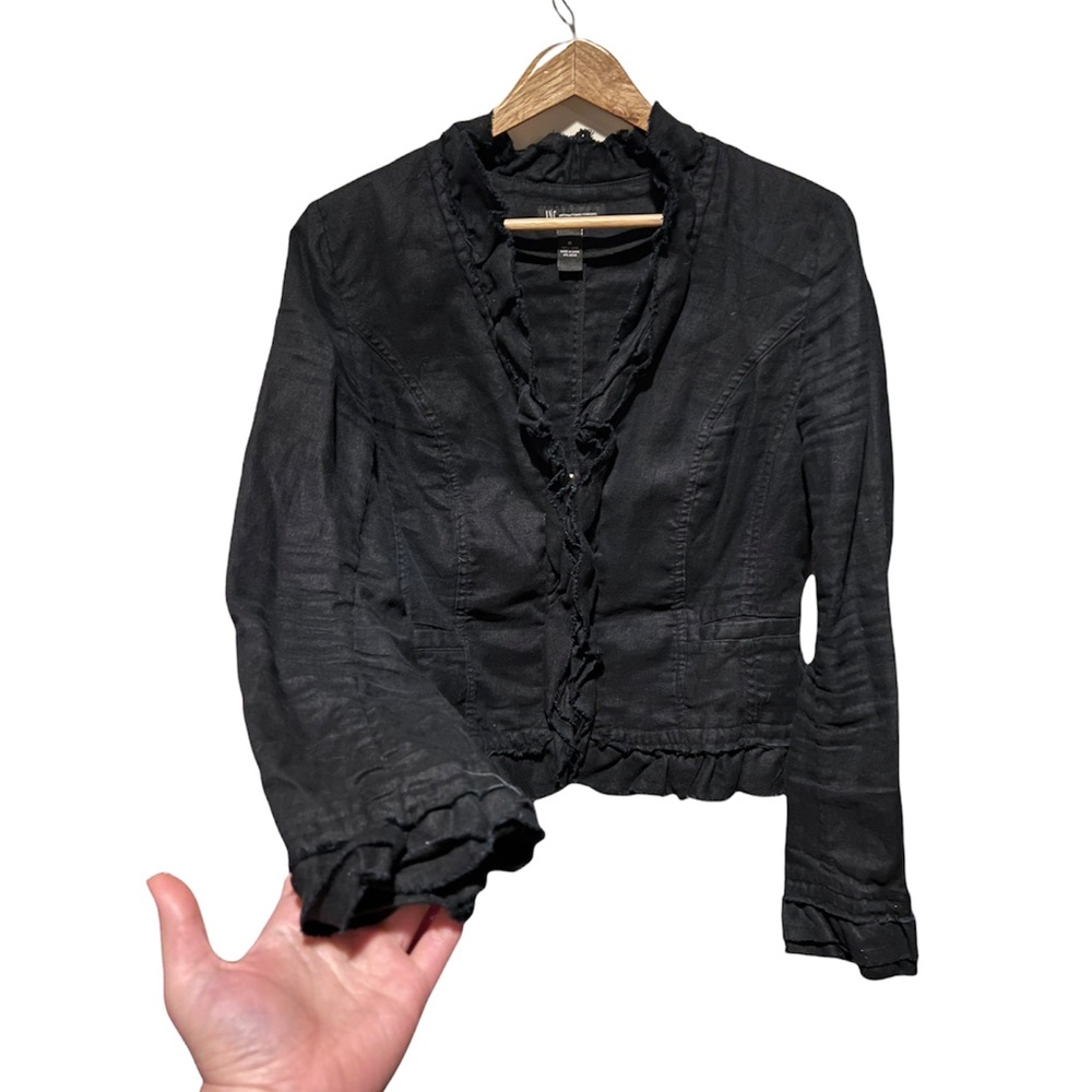 100% LINEN ZIP UP JACKET